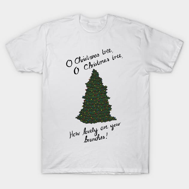 Christmas tree T-Shirt by JennyGreneIllustration